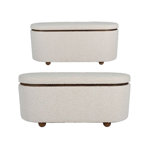 Banc coffre ALPINIA blanc X2