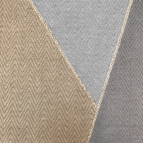 Tappeto Kriss taupe e oro