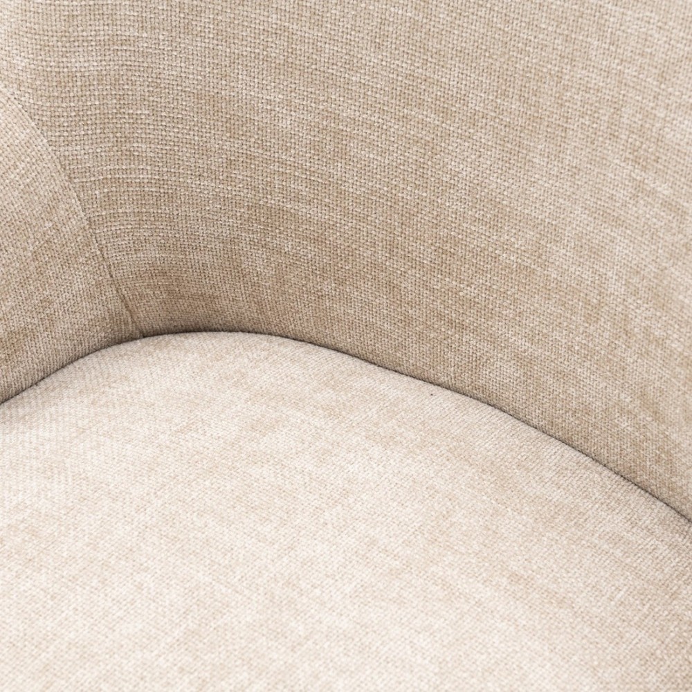 Chaise de salle à manger avec accoudoirs Whistler, beige