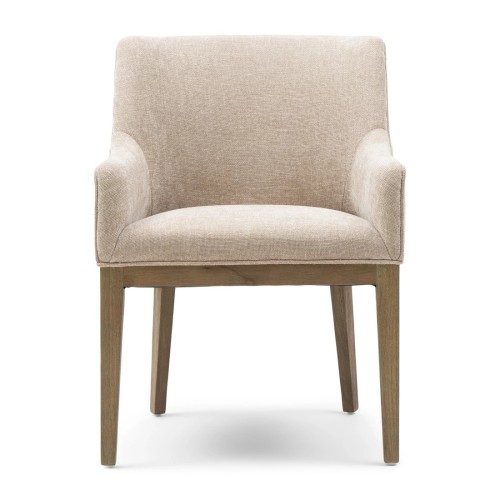 Chaise de salle à manger avec accoudoirs Whistler, beige