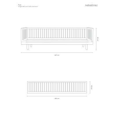 Kit d'extension canapé Pure en chêne massif 2