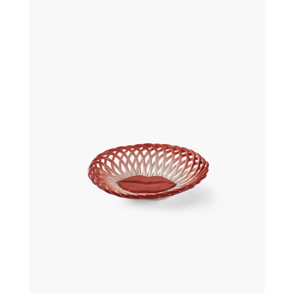 Cesto Salvador rosso - bianco Les Objets Mouleversants