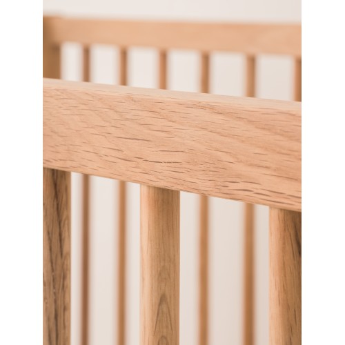 Latitude convertible crib in solid oak