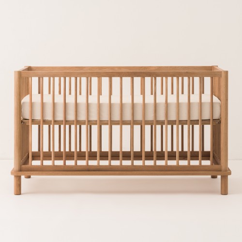 Latitude convertible crib in solid oak