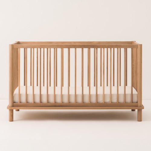 Latitude convertible crib in solid oak