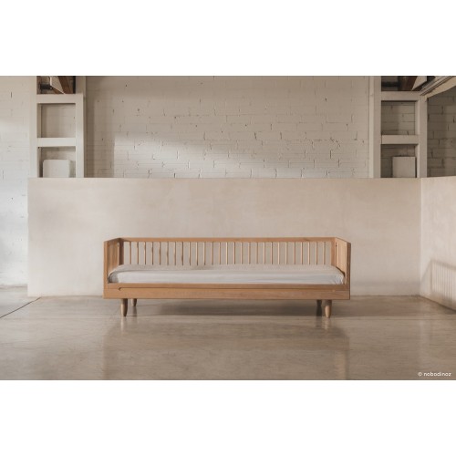 Cama individual Pure de roble macizo