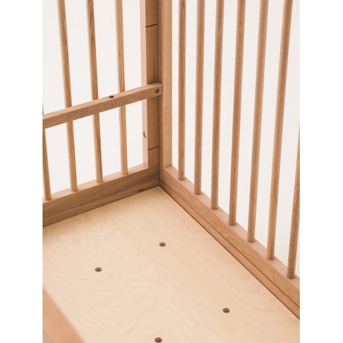Mitwachsendes Babybett Pure aus massiver Eiche