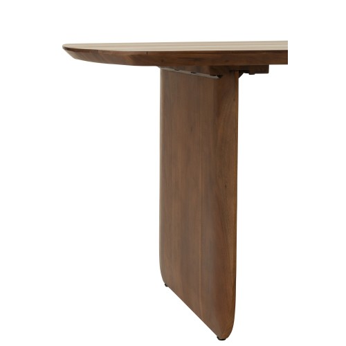 Brown Acacia Wood Dining Table