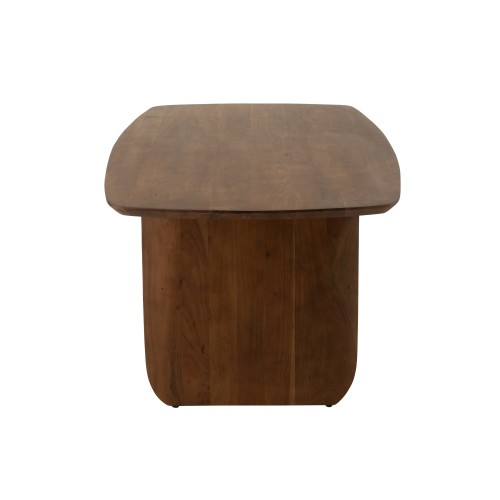 Mesa de comedor de madera de acacia marrón