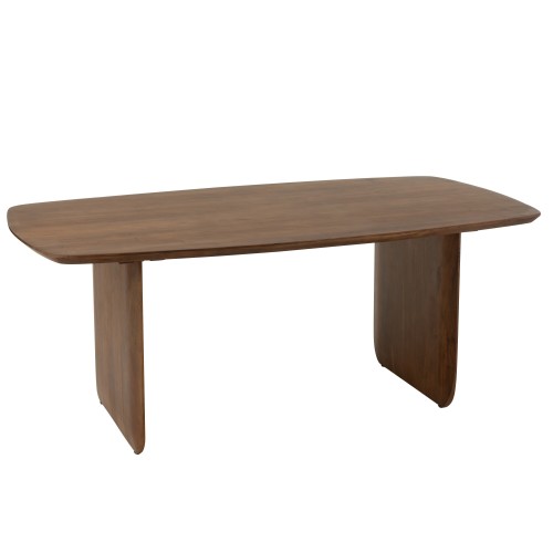 Table À Manger Bois D'acacia Marron