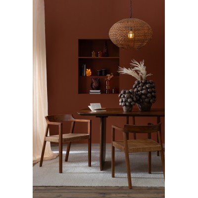 Table À Manger Bois D'acacia Marron J-Line