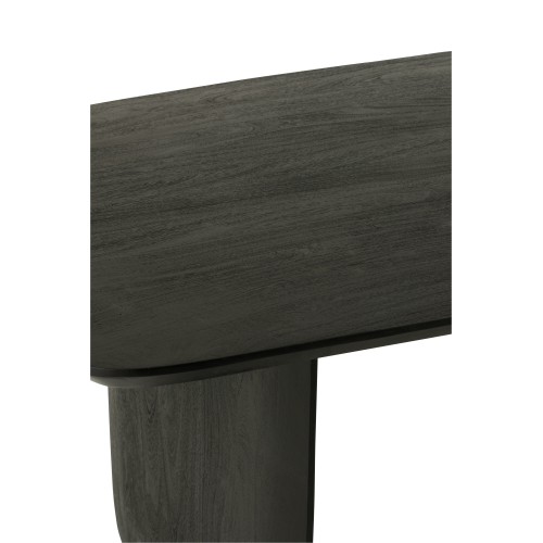Mesa de comedor de madera de acacia marrón