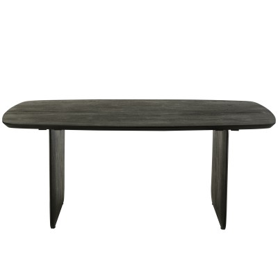 Brown Acacia Wood Dining Table 2