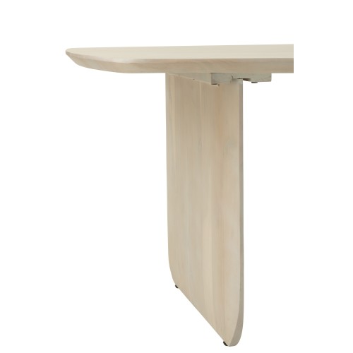 Eettafel van wit acaciahout