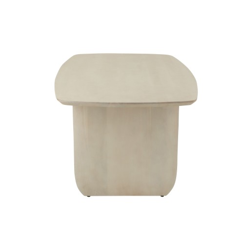 Eettafel van wit acaciahout