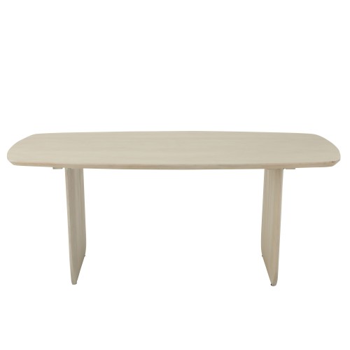White Acacia Wood Dining Table