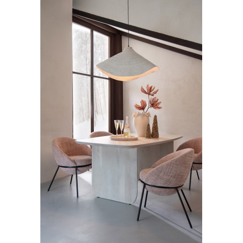 White Acacia Wood Dining Table