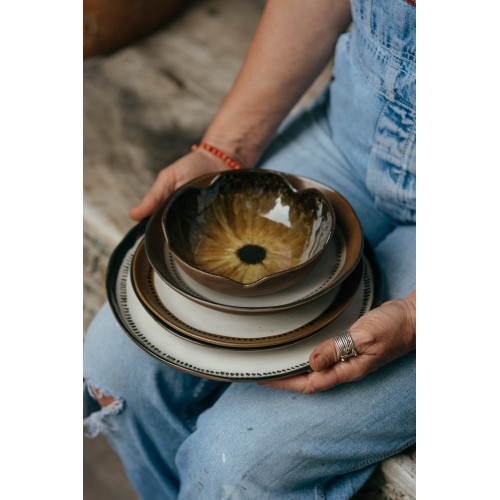 Assiette plate -CYCLE-mix de couleurs