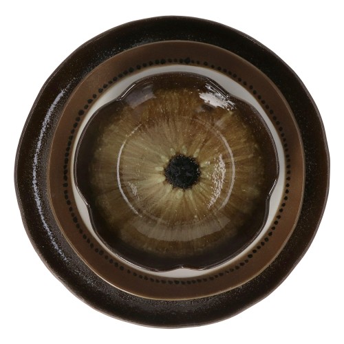 Assiette plate - CYCLE-mix de couleurs - Marron