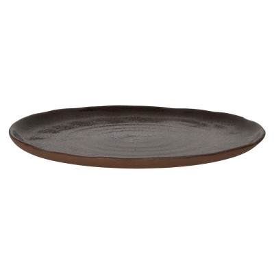 Assiette plate - CYCLE-mix de couleurs - Marron 2