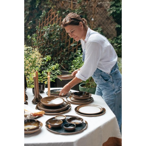 Pasta bowl - CYCLE - mix of colors - Brown