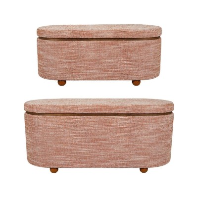 ALPINIA Terracotta X2 storage bench 2