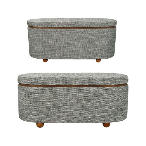 ALPINIA Green Storage Bench X2