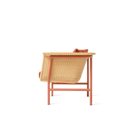 Wicked lounge stoel Terracotta/Natural