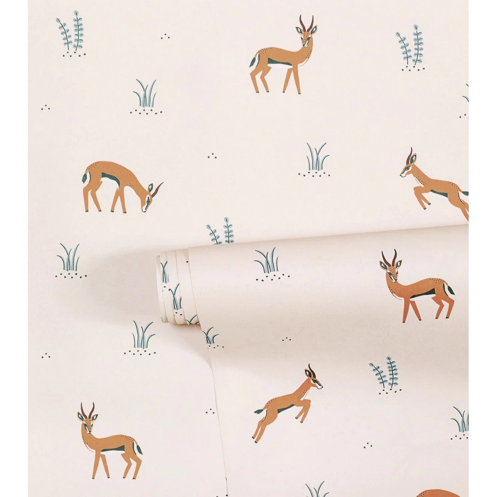 Papier peint - TANZANIA - GAZELLES PLAY