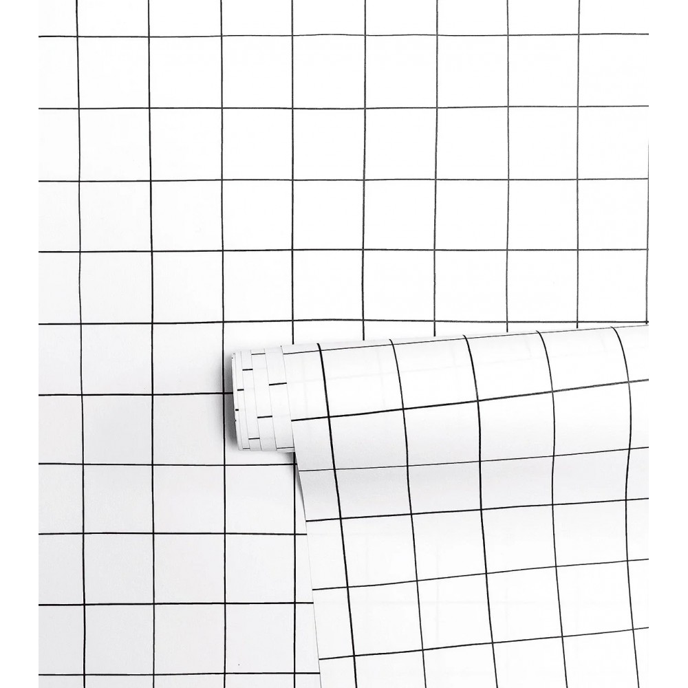 Papier peint - MINIMA- Motif quadrillage