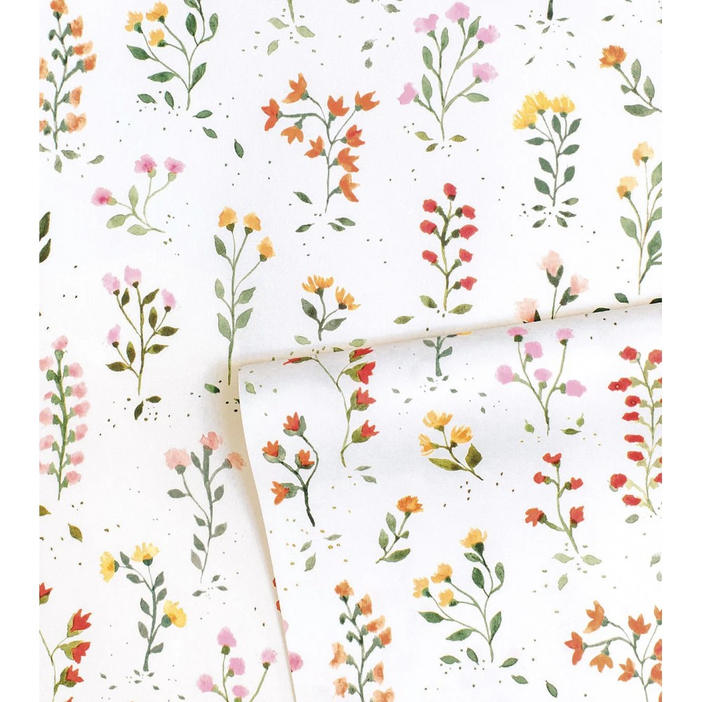 Papier peint - QUEYRAN - herbier de fleurs