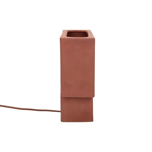 Lampe de table -ECLIPSE- L 28 x W 10 x H 27 cm - ocre