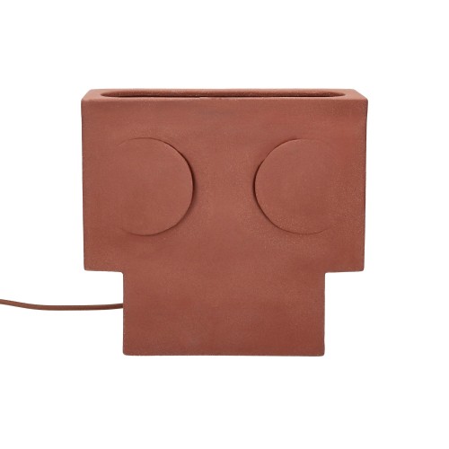 Lampe de table -ECLIPSE- L 28 x W 10 x H 27 cm - ocre