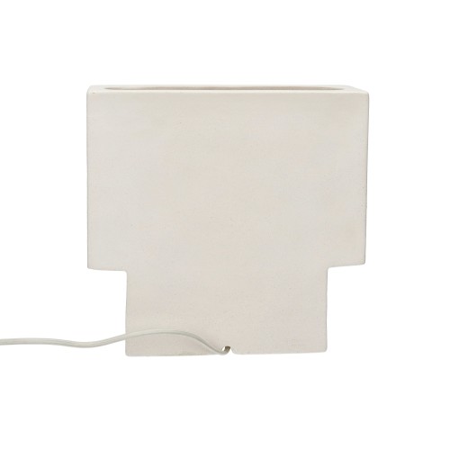 Lampe de table -ECLIPSE- L 13 x W 13 x H 20,5 cm - blanc