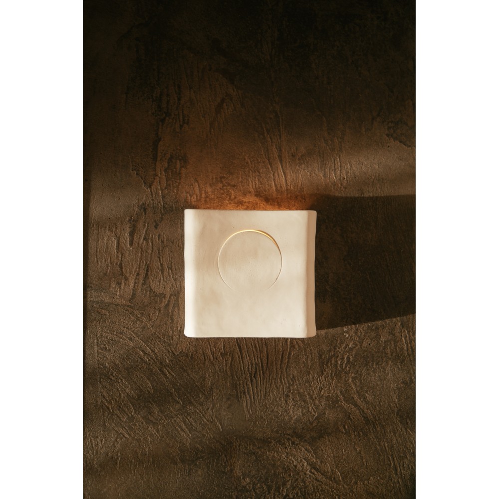 Applique murale -ECLIPSE- L 17,5 x W 6 x H 18 cm - blanc