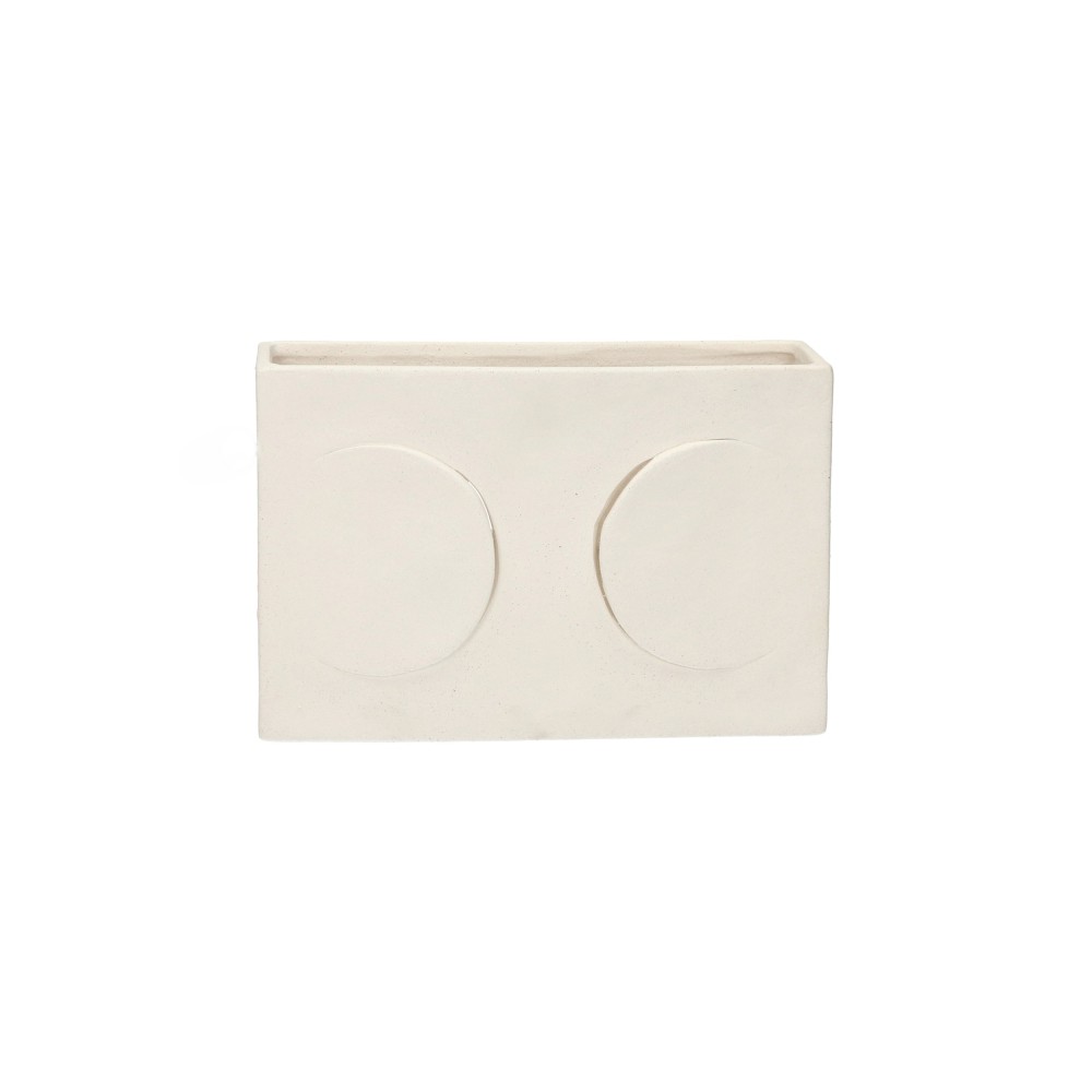 Lampe de table -ECLIPSE- L 13 x W 13 x H 20,5 cm - blanc