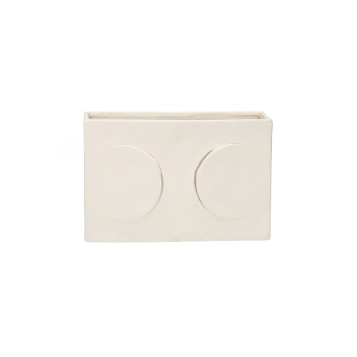 Lampe de table -ECLIPSE- L 13 x W 13 x H 20,5 cm - blanc