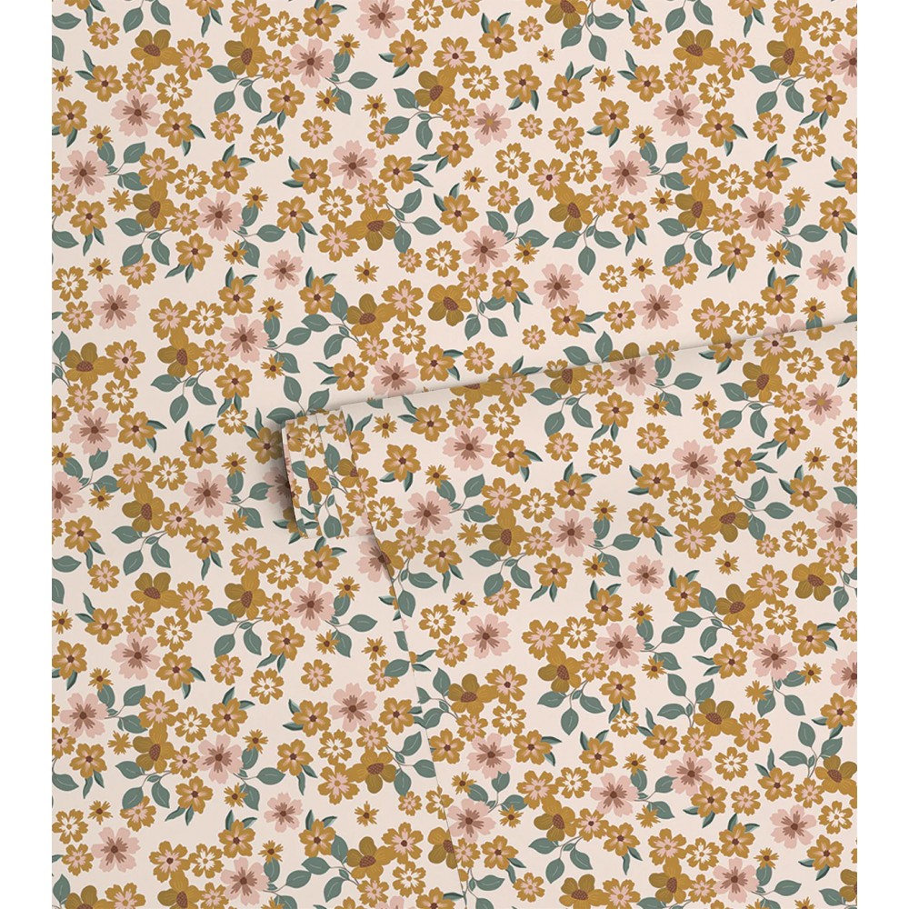 Papier peint - CAPUCINE - fleurs et feuilles