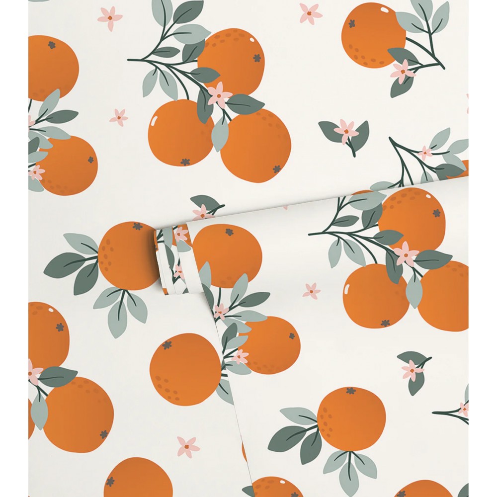 Papier peint - LOUISE - oranges