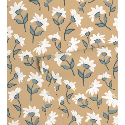 Papier peint - PICNIC DAY - marguerites Lilipinso