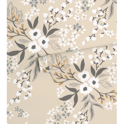 Papier peint - BRAYLYNN - Beige- Floral Lilipinso