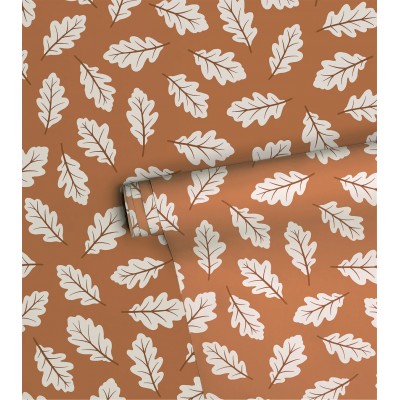 Papier peint - JÖRO - feuilles de chêne Lilipinso