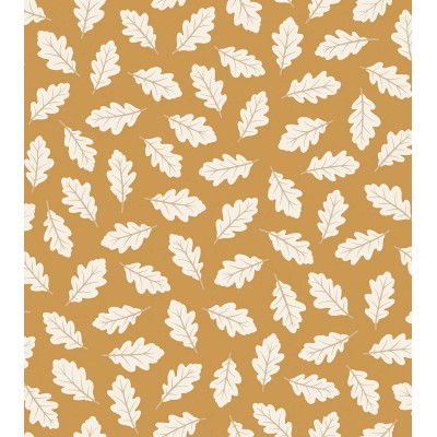 Papier peint - JÖRO - Curry - feuilles de chêne 2