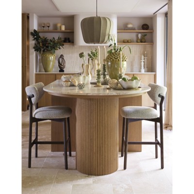 Tabouret TROSA - 57x51x99 cm- Marron 2