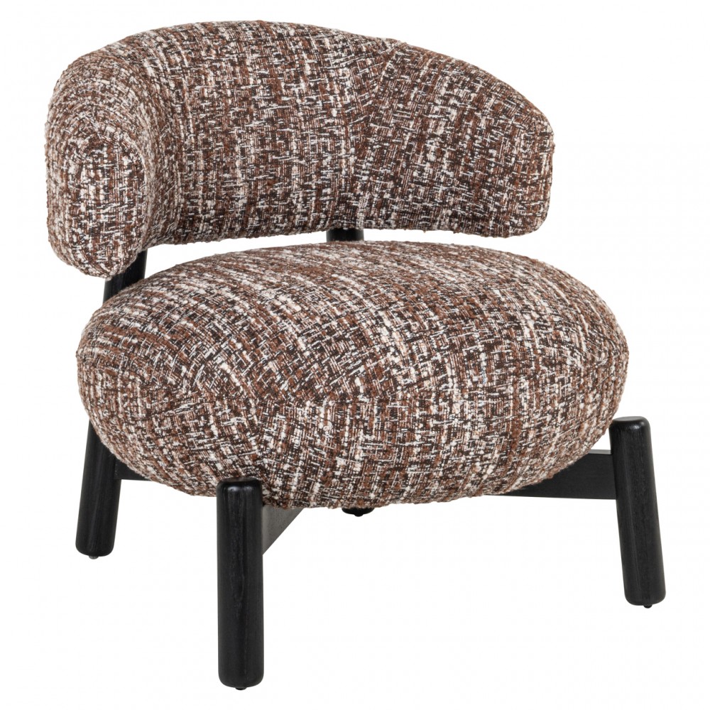 Fauteuil lounge Ornella noisette