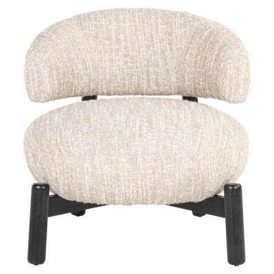 Fauteuil lounge Ornella noisette 2
