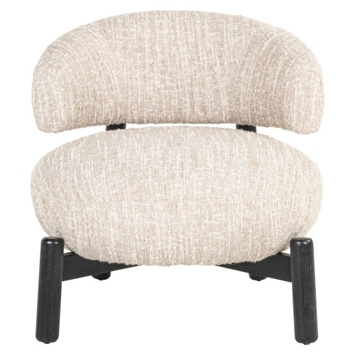 Fauteuil lounge Ornella noisette