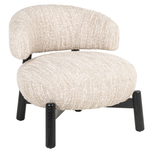 Fauteuil lounge Ornella noisette