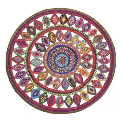 Tapis Bowey en coton multicolore diameter 90 cm 2