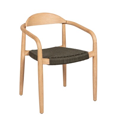 Chaise ANAM- Eucalyptus et corde kaki Moodntone